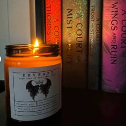 Rhysand Scented Candle - Acotar Bookish Gift Sea Salt, Citrus & Starlight - thumbnail 2