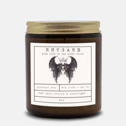 Rhysand Scented Candle - Acotar Bookish Gift Sea Salt, Citrus & Starlight - thumbnail 1
