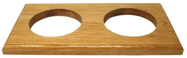 Handmade Double Natural English Oak Wall Mount - image 1