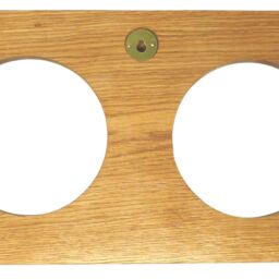 Handmade Double Natural English Oak Wall Mount - thumbnail 3