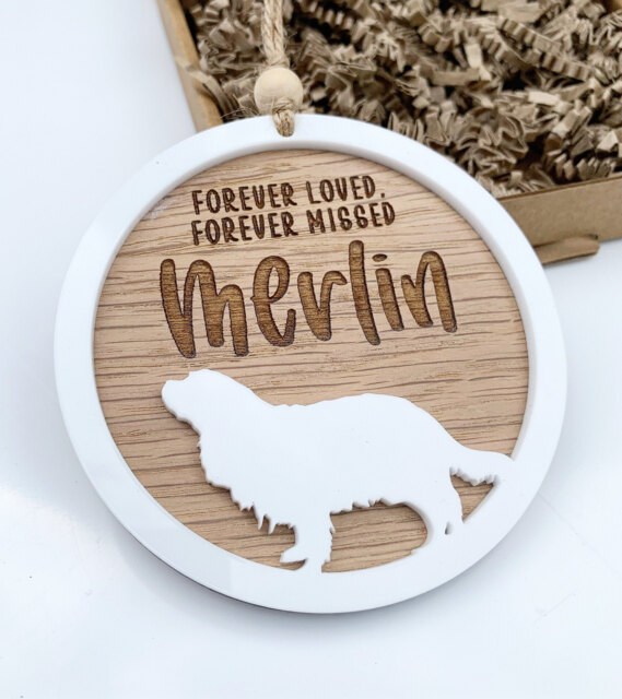 Dog Memorial Gift, Dog Remembrance Sympathy Loss Keepsake, Ornament, Pet Lover All Breeds - image 1