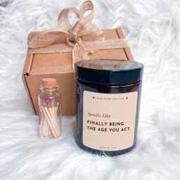 Smells Like Finally Being The Age You Act Funny Birthday Candle Gift For Him Her - thumbnail 2