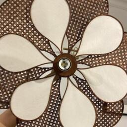 Petal Lamp, Pendant Light, Dining Room Light Fixtures, Rattan Chandelier, Flower Bohemian Fabric Chandelier - thumbnail 2