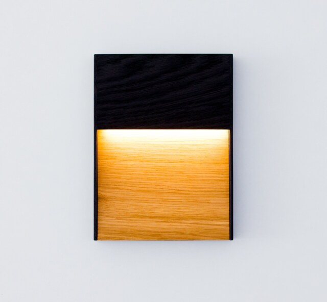 Led Wall Sconce Amberlight Nero - Oak Light - image 1