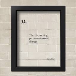Transparent Heraclitus Quote Print Philosophy Quotes Office Decor Wall Art Poster Great Home - thumbnail 2