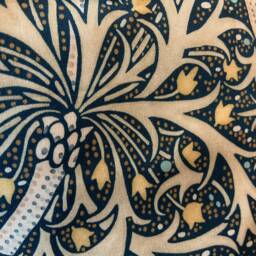 William Morris Seaweed Fabric Designer Cushion Pillow Cover Blue Green - thumbnail 3