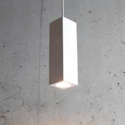 Sculptural Plaster Pendant Light Handmade Modern Lighting - thumbnail 3