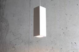 Sculptural Plaster Pendant Light Handmade Modern Lighting - thumbnail 1