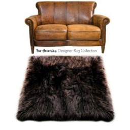 Faux Fur Sheepskin Rug - White Shag Throw Rug, Usa Made - thumbnail 4