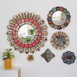 "Peruvian Mirrors ""Rainbow Fuchsia Collection" - thumbnail 2