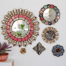 "Peruvian Mirrors ""Rainbow Fuchsia Collection"