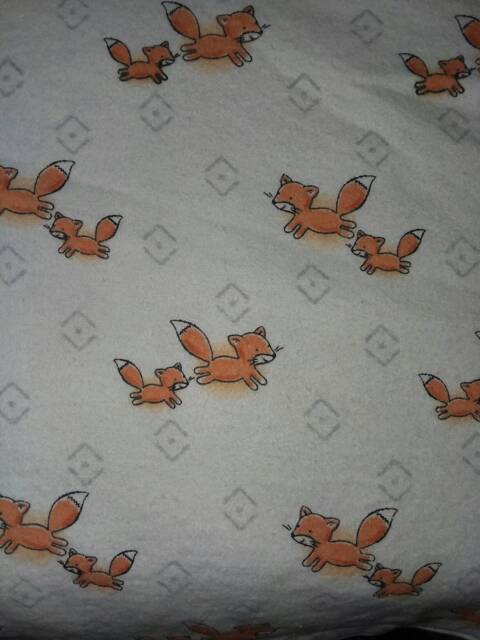 Red Foxes & Cammo Double Sided Flannel Baby Blanket - image 1
