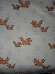 Red Foxes & Cammo Double Sided Flannel Baby Blanket