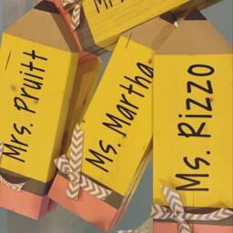 Personalized Giant Wood Pencil Teacher Appreciation Gift, Desk Nameplate - thumbnail 4