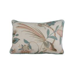 Schumacher - Campagne Peacock & Rouge Lush Lively French Floral Designer Cushion Cover Handmade Throw Pillow Home Decor - thumbnail 2