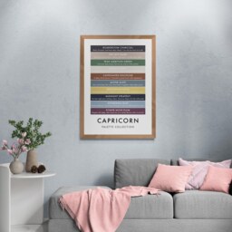 Capricorn Zodiac Sign Funny Colour Palette Print, Astrology Gift, Poster Wall Art - thumbnail 2