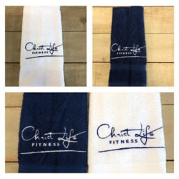 Embroidered Hand Towel Personalized Cotton Towel, Custom Slogan Or Logo - thumbnail 4