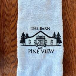 Embroidered Hand Towel Personalized Cotton Towel, Custom Slogan Or Logo - thumbnail 2