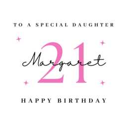 Daughter 21St Birthday Candle Sticker Stickers Label 21 Labels - thumbnail 4