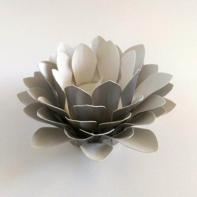 Paper Lotus Lantern -Metallic Silver - image 1