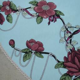 Magnolia Flower Christmas Tree Skirt Xmas Holiday Decor Swedish Fabric Ornament - thumbnail 4