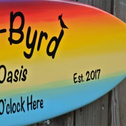 Surfboard Wall Decor For Pool Deck, Tiki Bar Personalized Family Name Sign. Beach House Decoration Outdoor, Gift Christmas - thumbnail 2