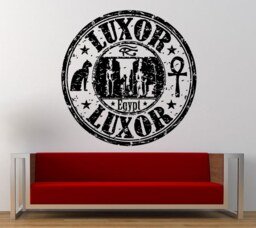 Luxor Egypt Stamp Wall Decal Sticker Vinyl Mural Leaving Bedroom Room Home Decor Free Shipping L327 - thumbnail 1