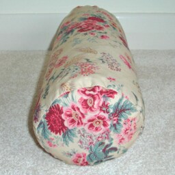 Vintage Roses Bolster Pillow Cover Neck Roll 6x16 Red Pink Old English Rose Beige Cylinder Round Floral Throw Cushion Sham Case 16x6 16 - thumbnail 3