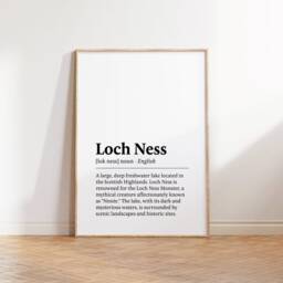 Loch Ness Print Set - Scotland Travel Posters - Birthday Gift Idea Watercolour Poster Monster Wall Art Bedroom Artwork Decor - thumbnail 3
