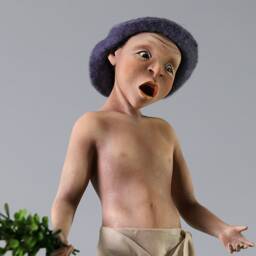 Interior Art Doll, Art Doll Sculpture, Man & Woman, Bath, Ooak, Collectible Original Gift, Doll Work, Objects, Paper Clay - thumbnail 3