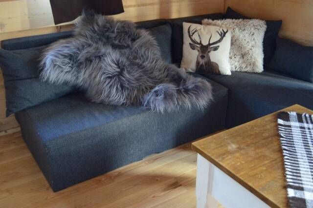 Gray Icelandic Sheepskin Rug Natural Island Lambskin Throw - image 1