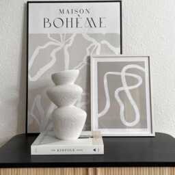 Handmade Sculptural Ceramic Vase Nordic Farmhouse Decor - thumbnail 2