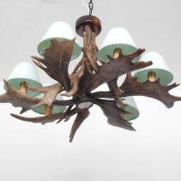 Antler Chandelier For 6 Lights With Shades - thumbnail 3