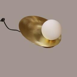 Table Wall Brass Clam Pearl Lamp Vanity Light Fixture Desk