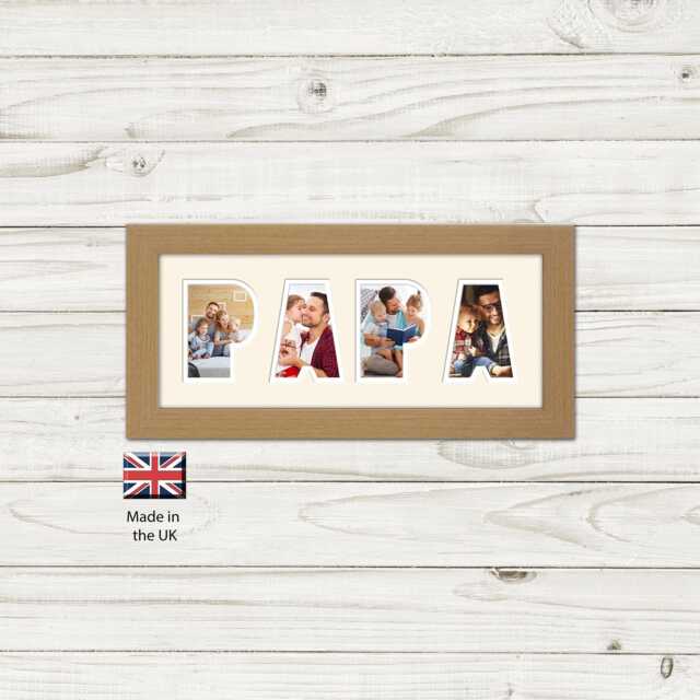 Papa Photo Frame, Father's Day Gift, Wall Hanging Or Stand - image 1