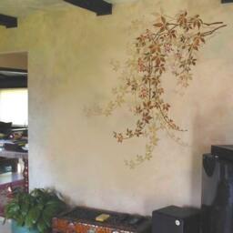 Wall Stencil Virginia Creeper Med. - Reusable Stencils Better Than Decals - thumbnail 2