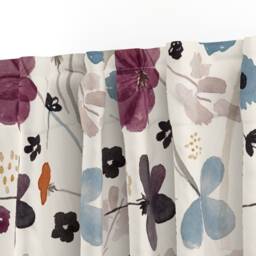 Spring Floral Curtain Panel - Watercolor Nursery Garden Botanical Modern Custom By Jenflorentine - thumbnail 3
