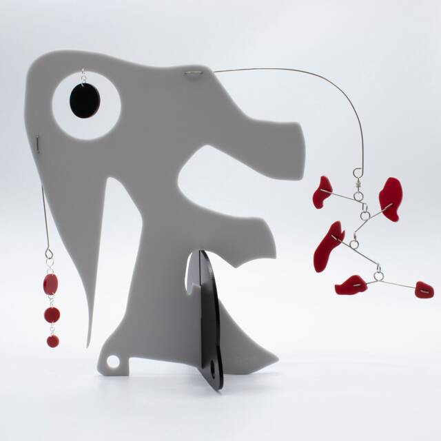 Kineticats Modern Elephant Stabile Abstract Animal Art Sculpture - image 1