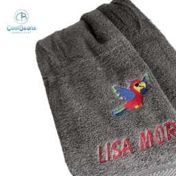 Pirate Parrot Towel - Personalised Face Cloth/Hand Bath = Embroidered - thumbnail 1