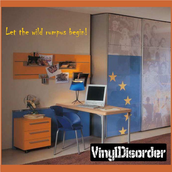Let The Wild Rumpus Begin - Vinyl Wall Decal Quotes Sticker Playroomquotes23Et - image 1
