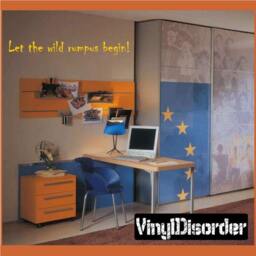 Let The Wild Rumpus Begin - Vinyl Wall Decal Quotes Sticker Playroomquotes23Et - thumbnail 1
