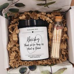 Personalised Maid Of Honour Soy Candle Gift Box Scented Thank You Present Personalized