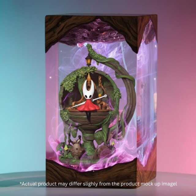 New Silksong Hornet Resin Lamp - Handmade Hollow Knight Led Light - Diorama Lamp, Gaming Room Decor, Gift For Indie Game Fans - image 1