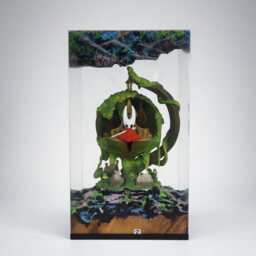 New Silksong Hornet Resin Lamp - Handmade Hollow Knight Led Light - Diorama Lamp, Gaming Room Decor, Gift For Indie Game Fans - thumbnail 3