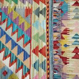 Classic Rug, Handmade Artisan Afghan Turkish Scandinavian Navajo Bohemian Wool Flatweave Multicolour Kilim Rug 149x99 cm - thumbnail 3