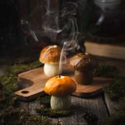 Mushroom Candles, Decoration, Autumn Decor, Home Beeswax Gift For Mom, Friend, Forest Candle - thumbnail 4