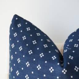 Blue Navy Indigo Pillow Cover - thumbnail 2