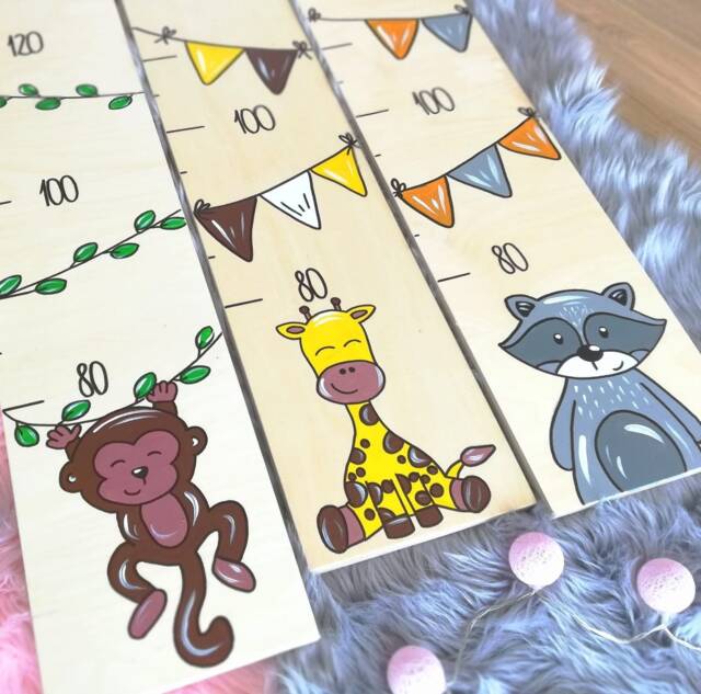 Children's Height Chart, Wooden Charts, Individual Gifts, Personalized Charts - image 1