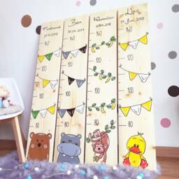 Children's Height Chart, Wooden Charts, Individual Gifts, Personalized Charts - thumbnail 3