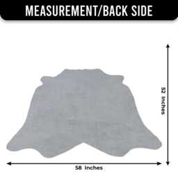 Genuine Black & White Cowhide Rug - Medium Natural Leather For Stylish Home Decor - thumbnail 3